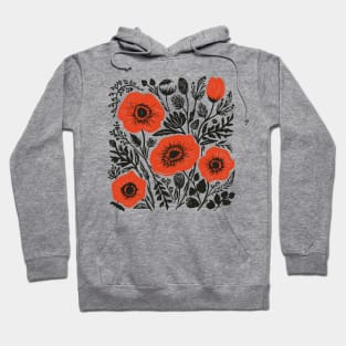 Lino Cut Flowers Hoodie